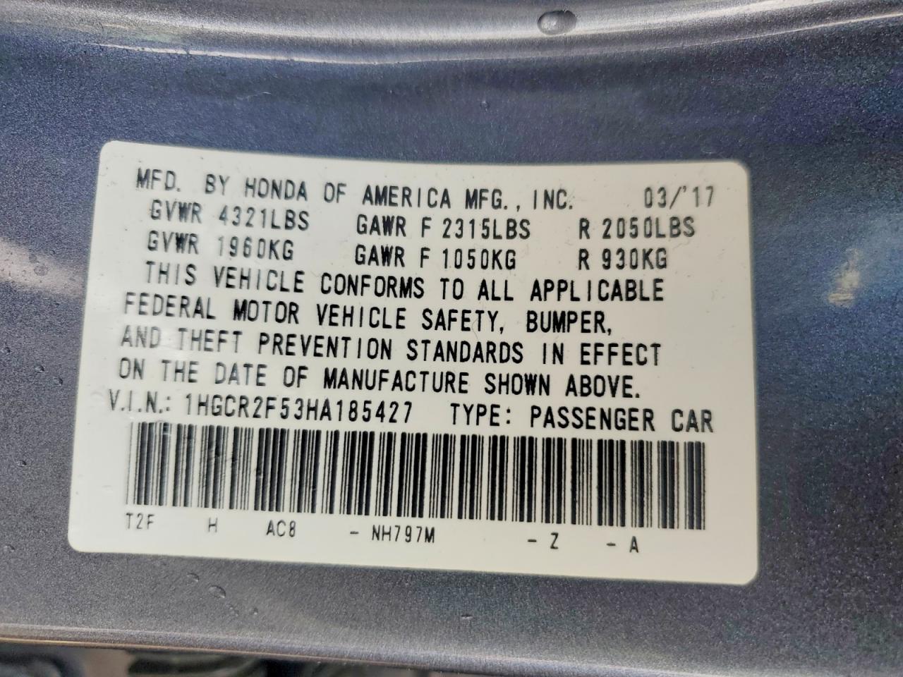 2017 Honda Accord Sport