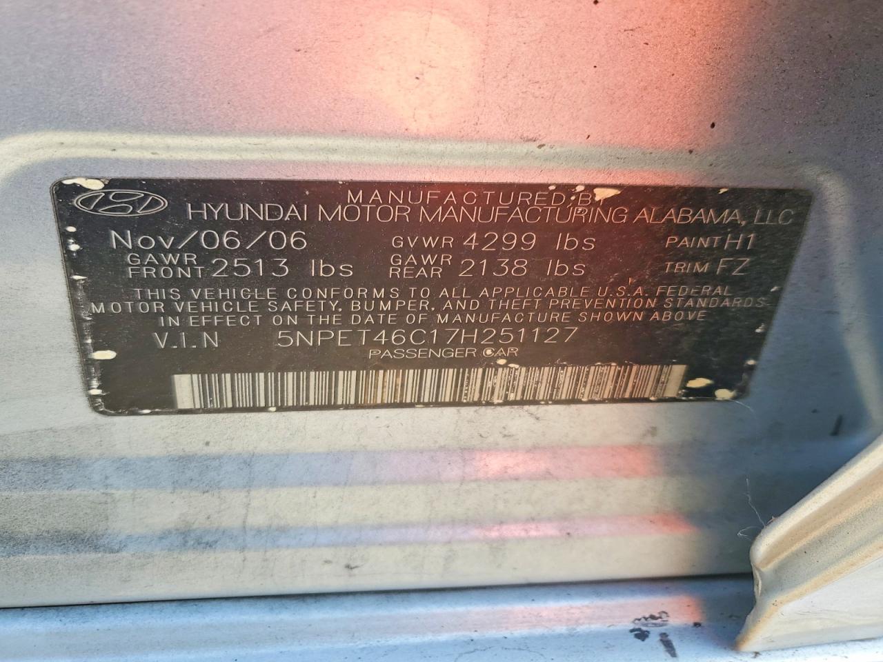 2007 Hyundai Sonata gls