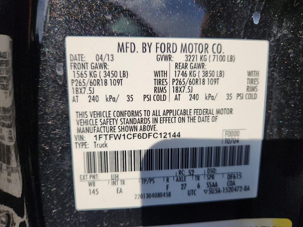 2013 Ford F150 Supercrew