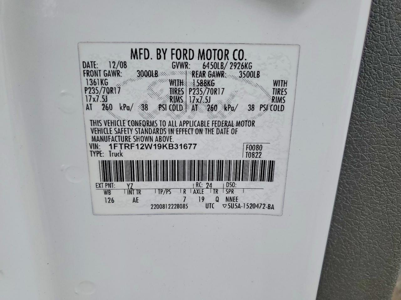 2009 Ford F150