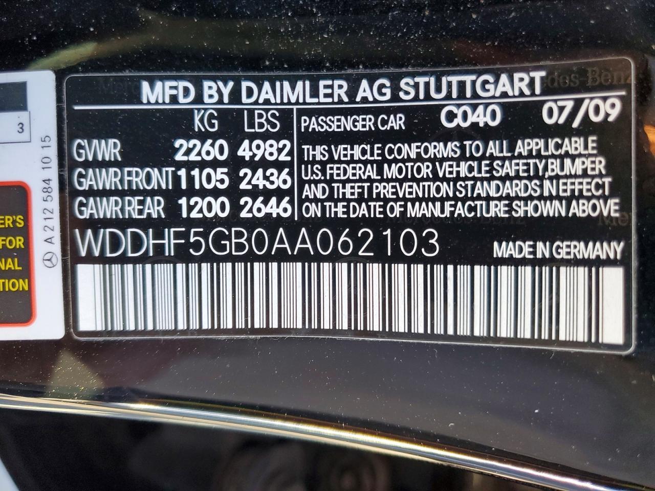 2010 Mercedes-Benz E 350