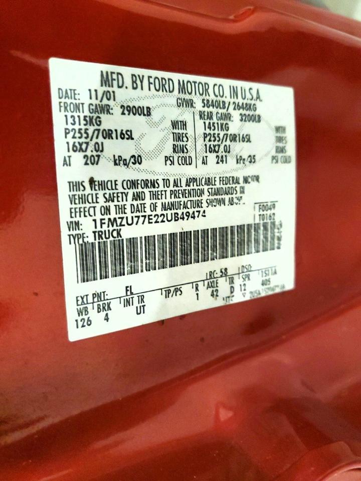 2002 Ford Explorer Sport Trac