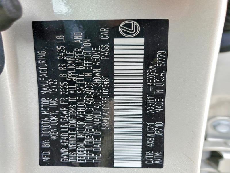 2023 Lexus Es 300h Luxury