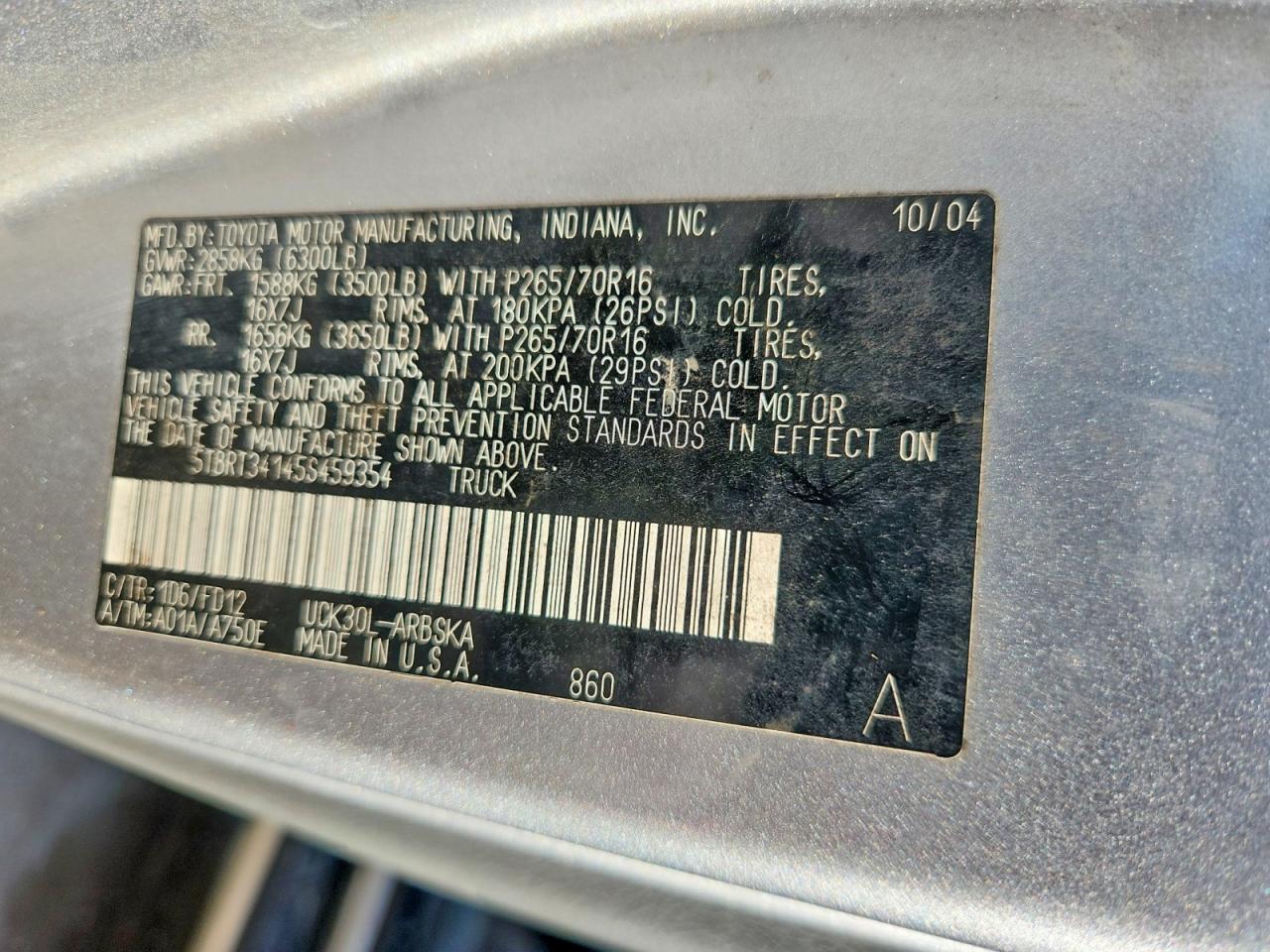 2005 Toyota Tundra SR5