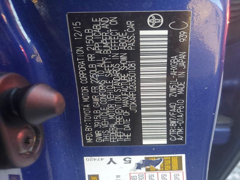 2016 Toyota Prius Three