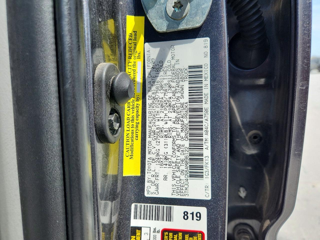 2010 Toyota Tacoma Prerunner V6