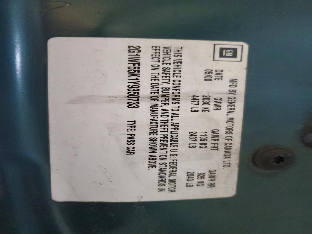 2000 Chevrolet Impala