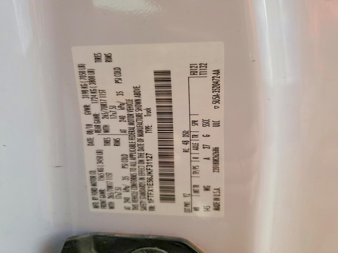 2018 Ford F150 Super Cab