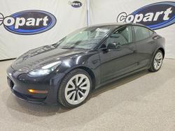 Tesla salvage cars for sale: 2022 Tesla Model 3