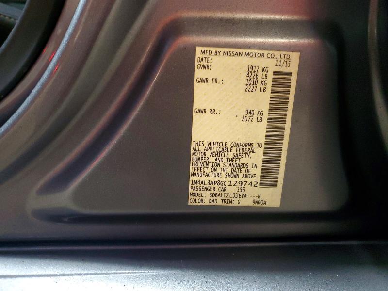 2016 Nissan Altima 2.5 sv