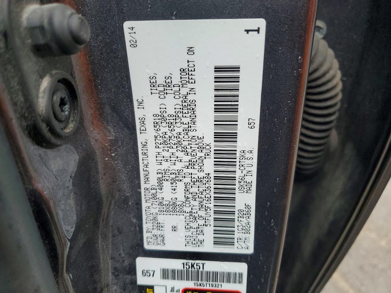 2014 Toyota Tundra SR5