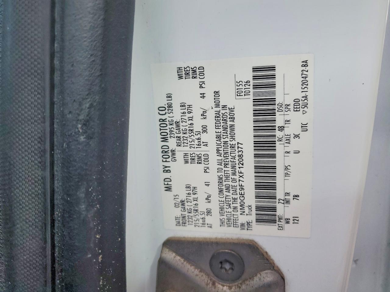 2015 Ford Transit Connect xlt