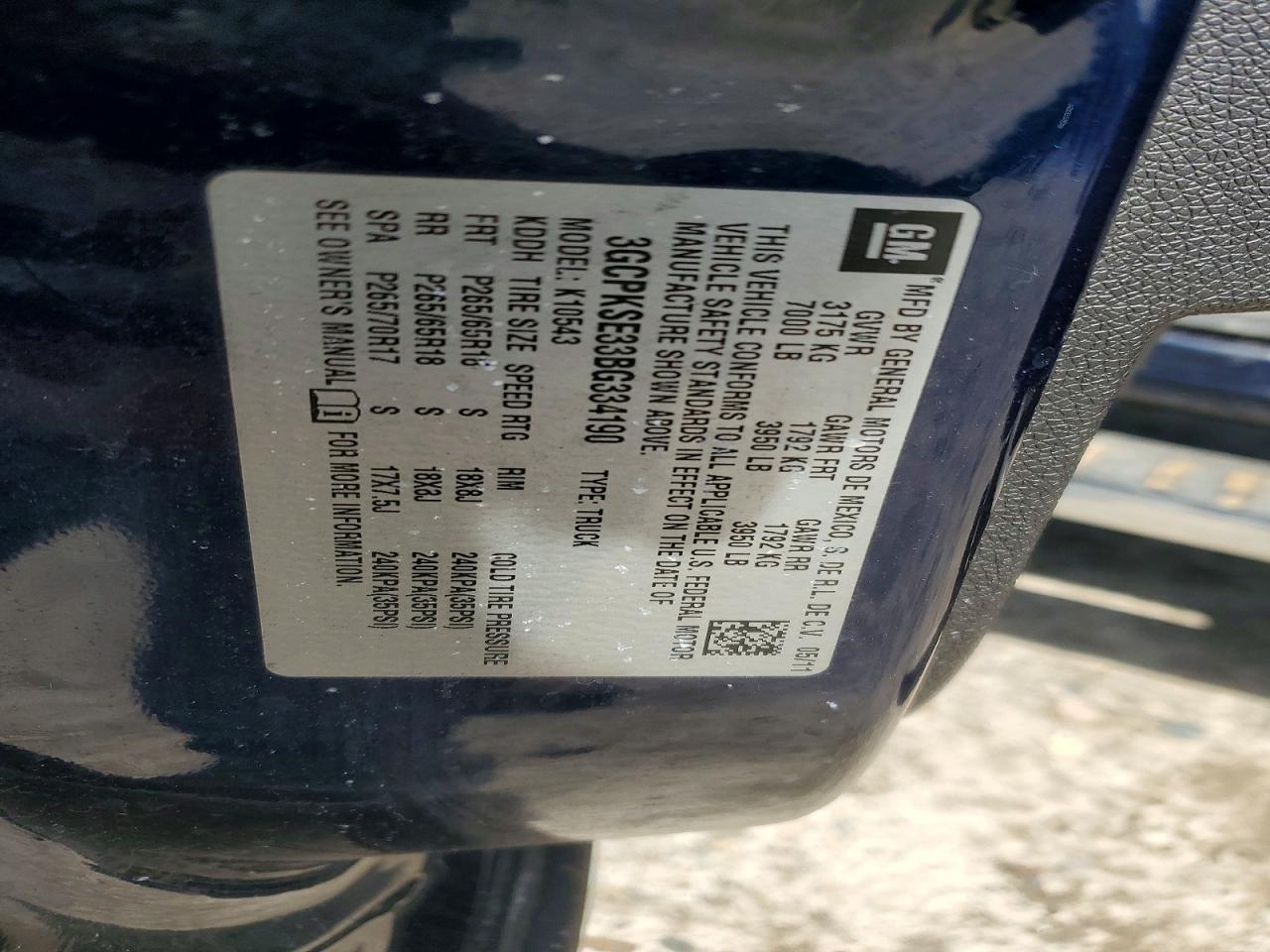 2011 Chevrolet Silverado K1500 LT