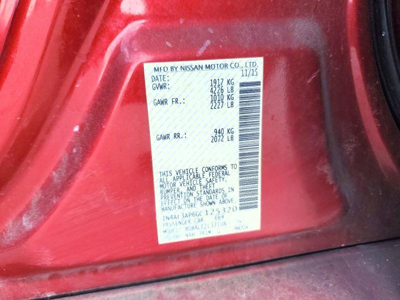 2016 Nissan Altima 2.5 sv