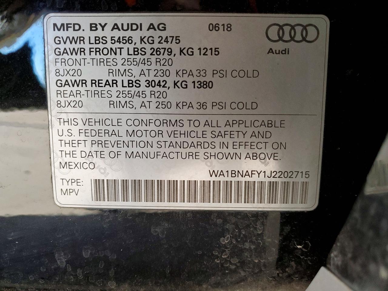 2018 Audi Q5 Premium Plus