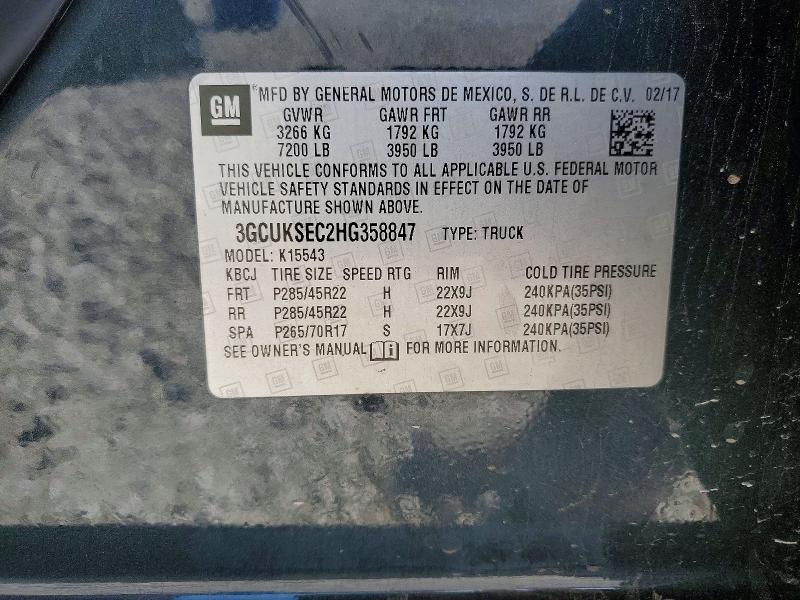 2017 Chevrolet Silverado K1500 LTZ