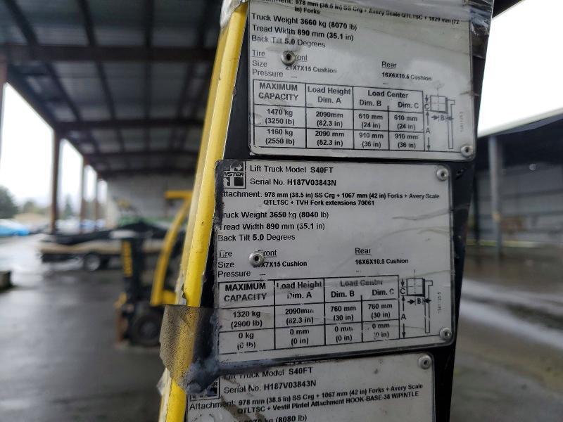 2016 Hyster S40FT Forklift