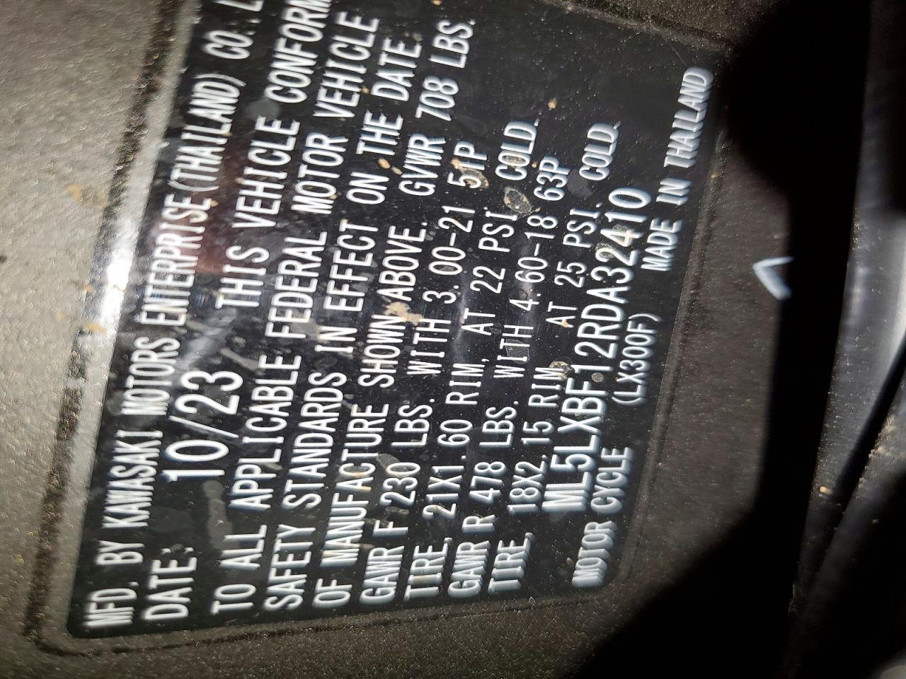 2024 Kawasaki KLX300 F