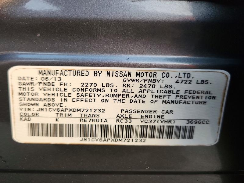 2013 Infiniti G37 Sedan Journey