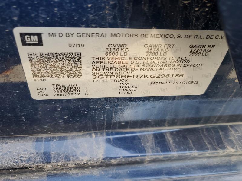 2019 GMC Sierra C1500 SLE