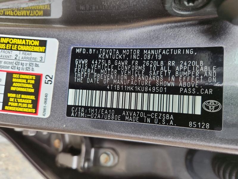 2019 Toyota Camry se