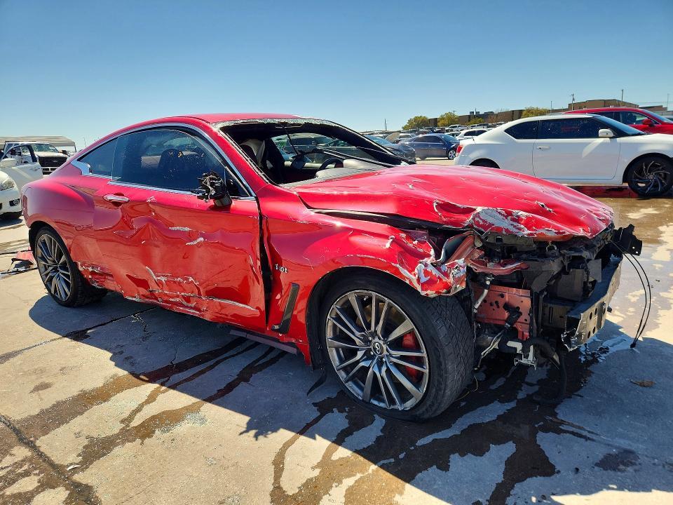 2017 Infiniti Q60 red Sport 400