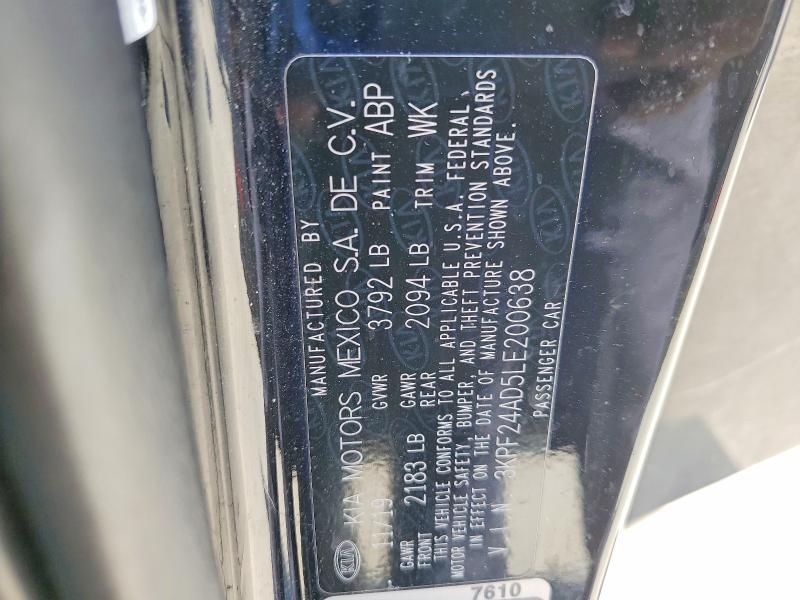 2020 KIA Forte lxs