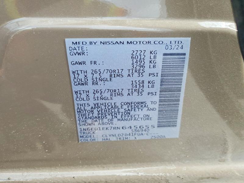 2024 Nissan Frontier PRO-4X