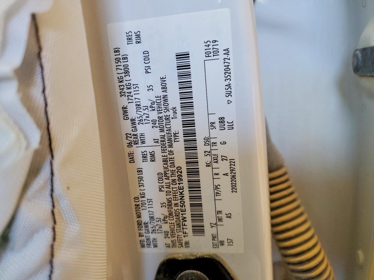 2022 Ford F150