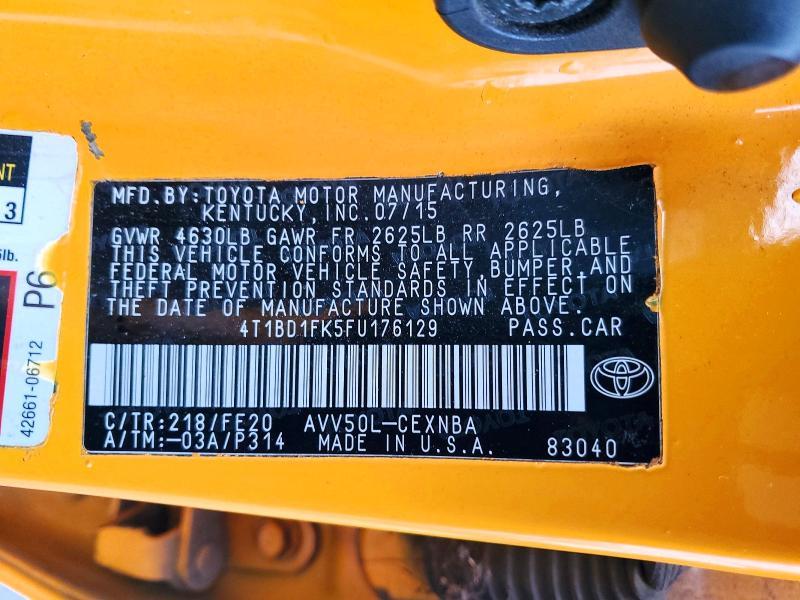 2015 Toyota Camry Hybrid le