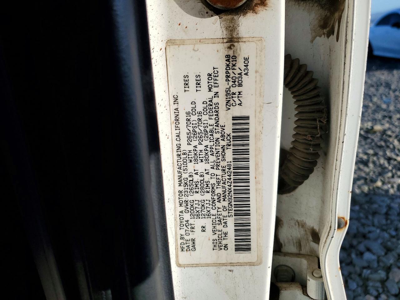 2004 Toyota Tacoma Prerunner V6