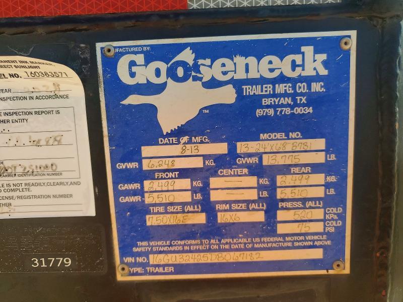 2013 Gooseneck Equipment Trailer