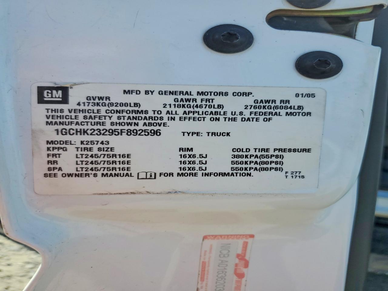 2005 Chevrolet Silverado K2500 Heavy Duty
