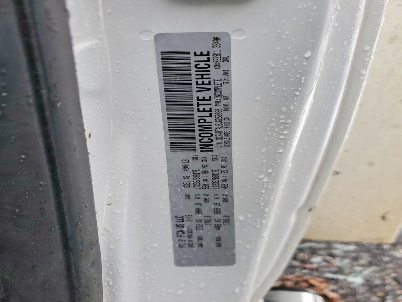 2018 Dodge RAM 3500 Utility / Service Truck