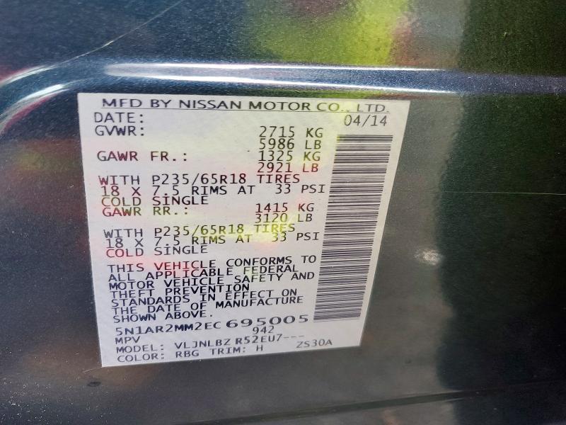 2014 Nissan Pathfinder s