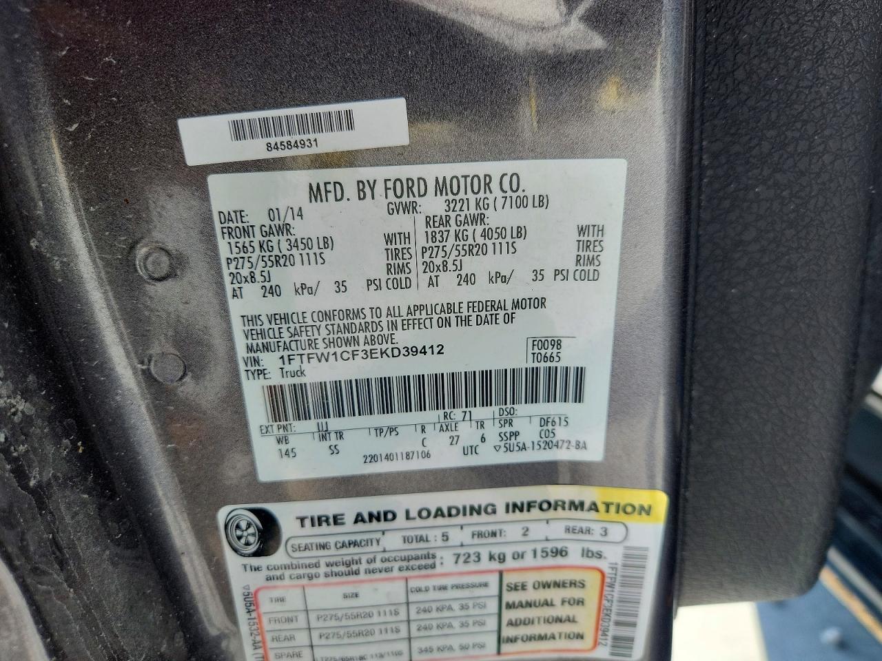 2014 Ford F150 Supercrew