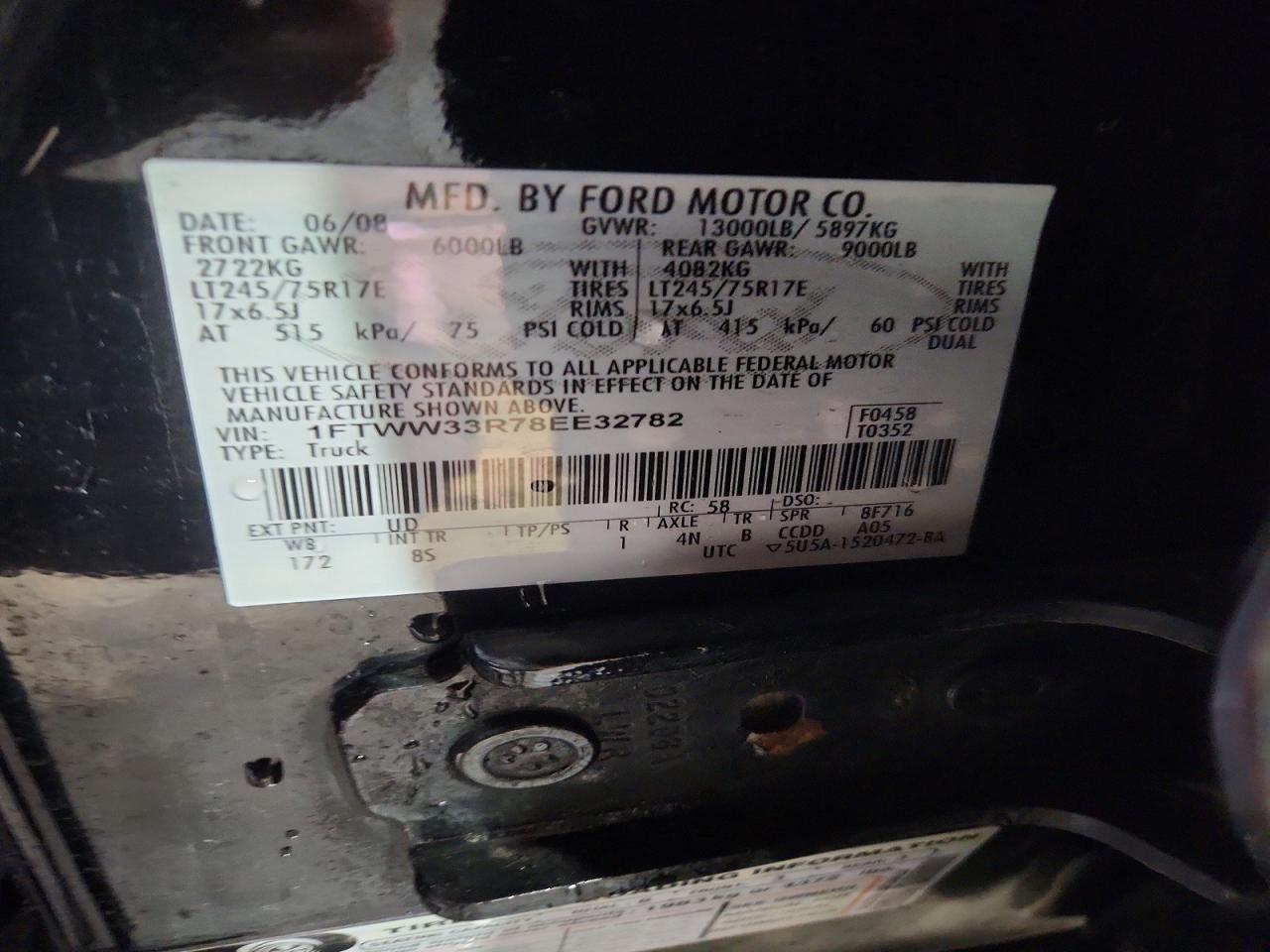 2008 Ford F350 Super Duty