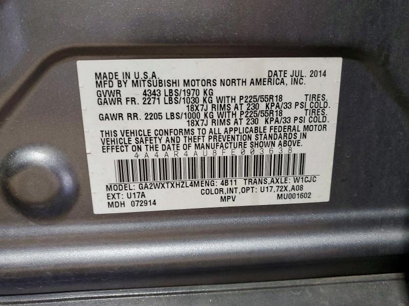 2015 Mitsubishi Outlander Sport se