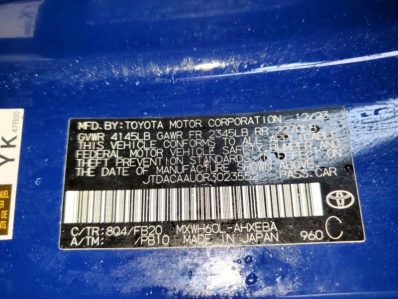 2024 Toyota Prius le