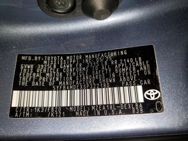 2025 Toyota Corolla le