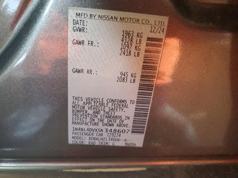 2025 Nissan Altima 2.5 sv