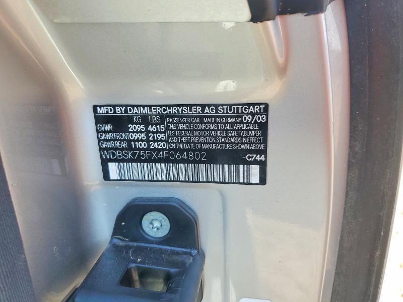 2004 Mercedes-Benz Sl 500