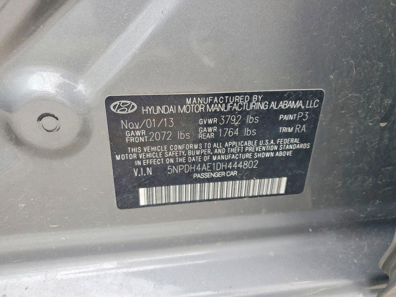 2013 Hyundai Elantra gls