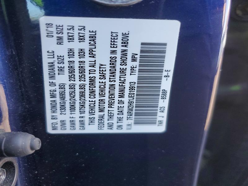 2018 Honda Cr-v Touring