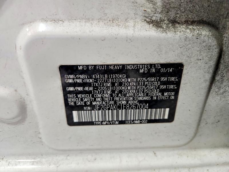 2014 Subaru Xv Crosstrek 2.0 Limited