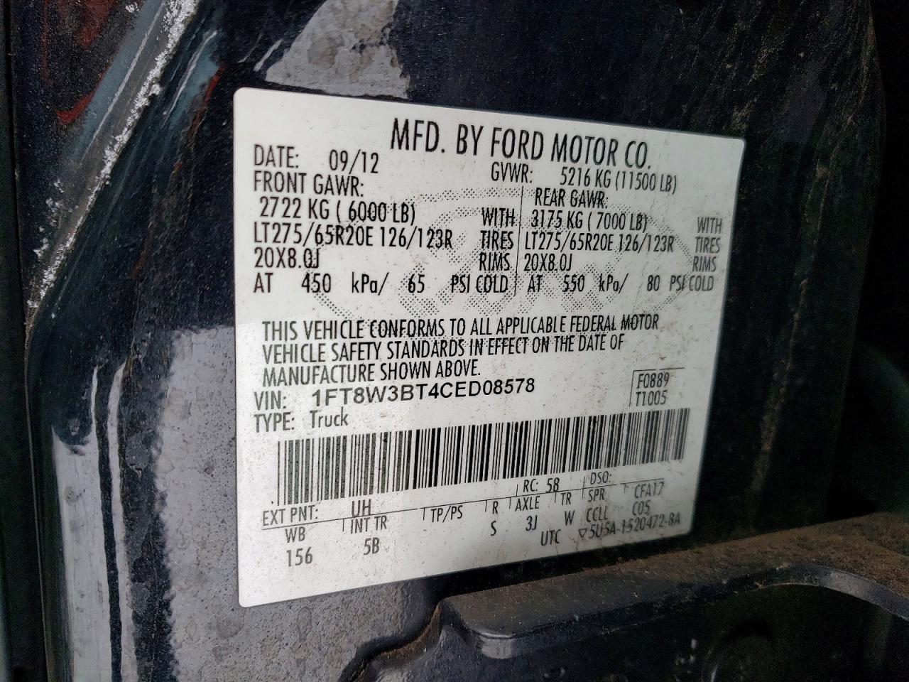 2012 Ford F350 Super Duty