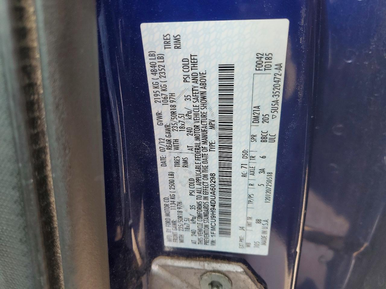 2013 Ford Escape sel