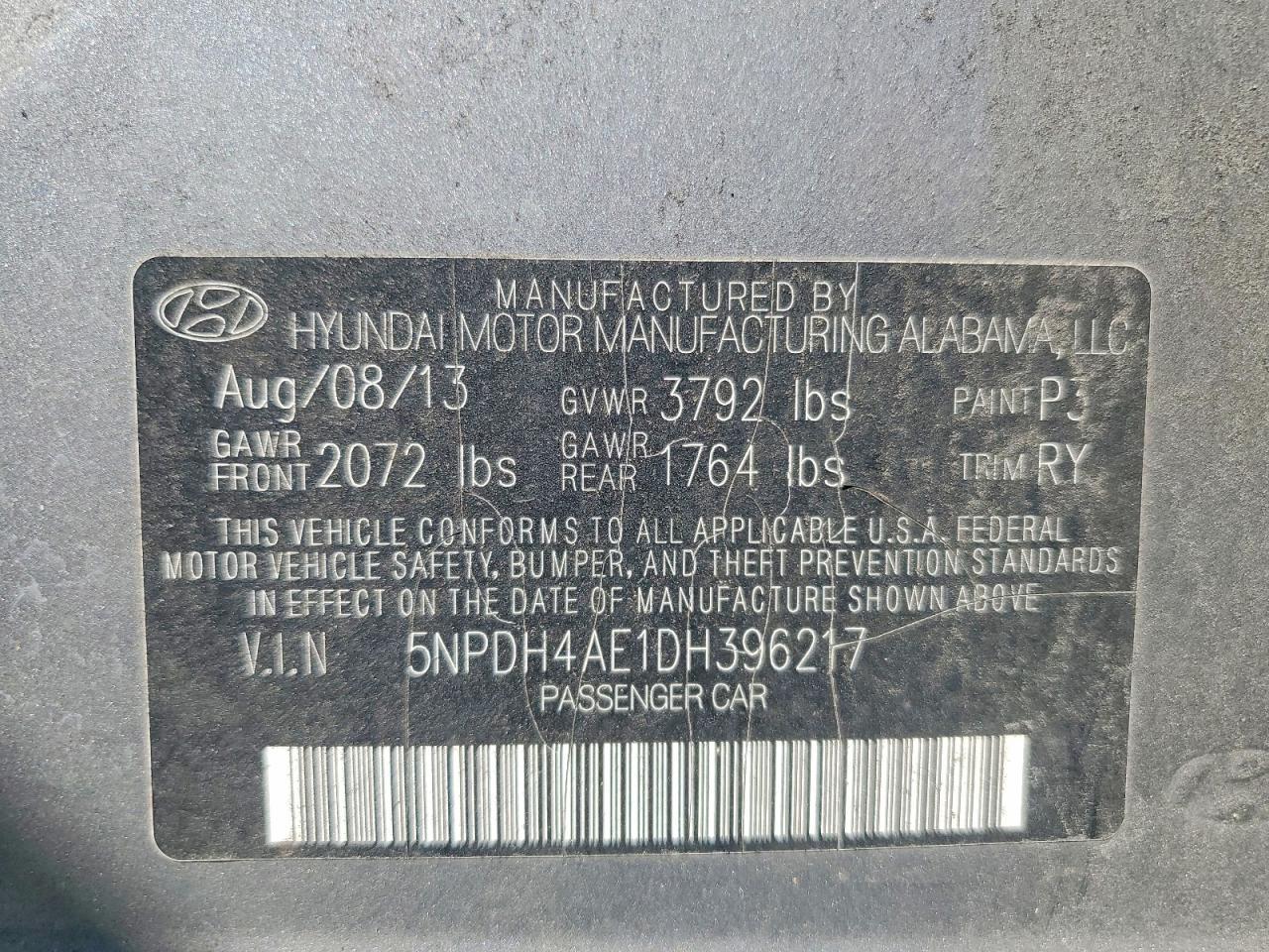 2013 Hyundai Elantra Limited