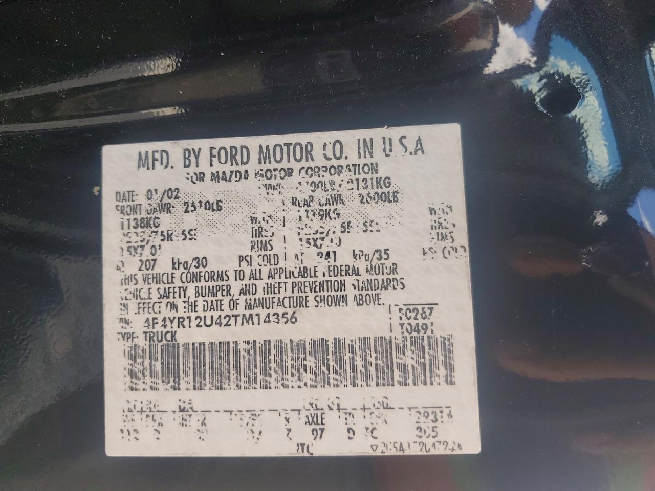 2002 Mazda B3000