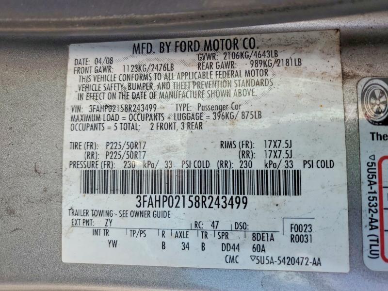 2008 Ford Fusion sel